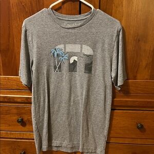 Travis Mathew Mens Pima Cotton Heather Gray Survivor Man Golf T-Shirt Sz S